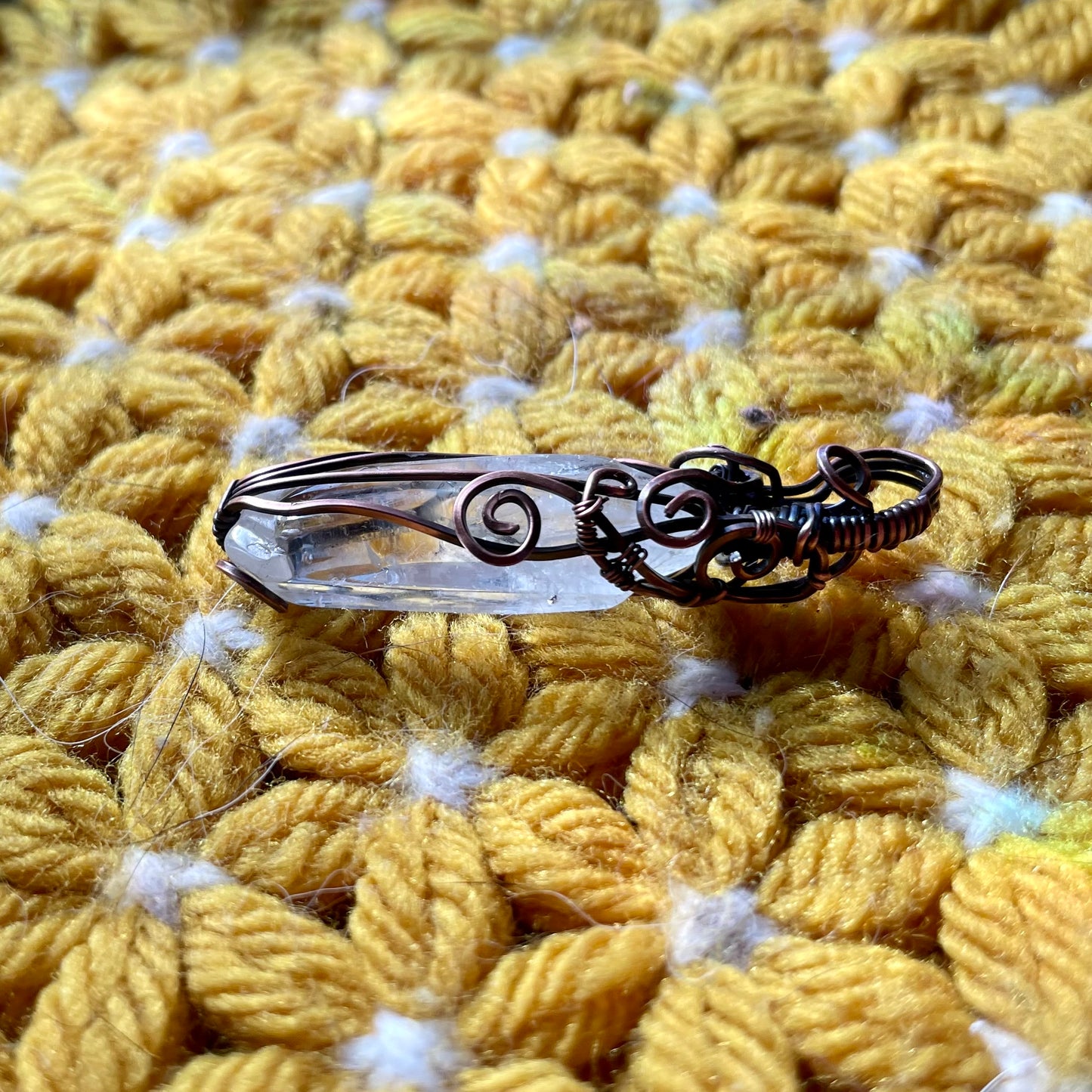 Wrapped Quartz Point Pendant