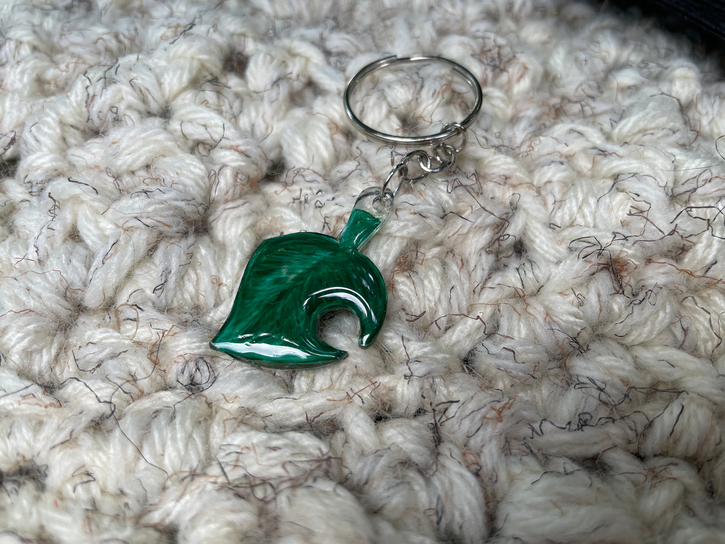 Animal Crossing Leaf Keychain